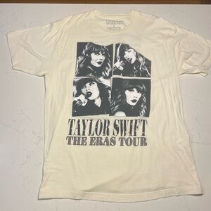 Taylor Swift The Eras Tour Graphic Tee Oversized XL Cream Unisex Men’s